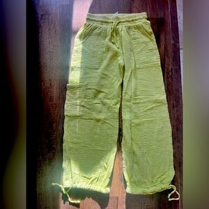 Bright Yellow Drawstring Pants